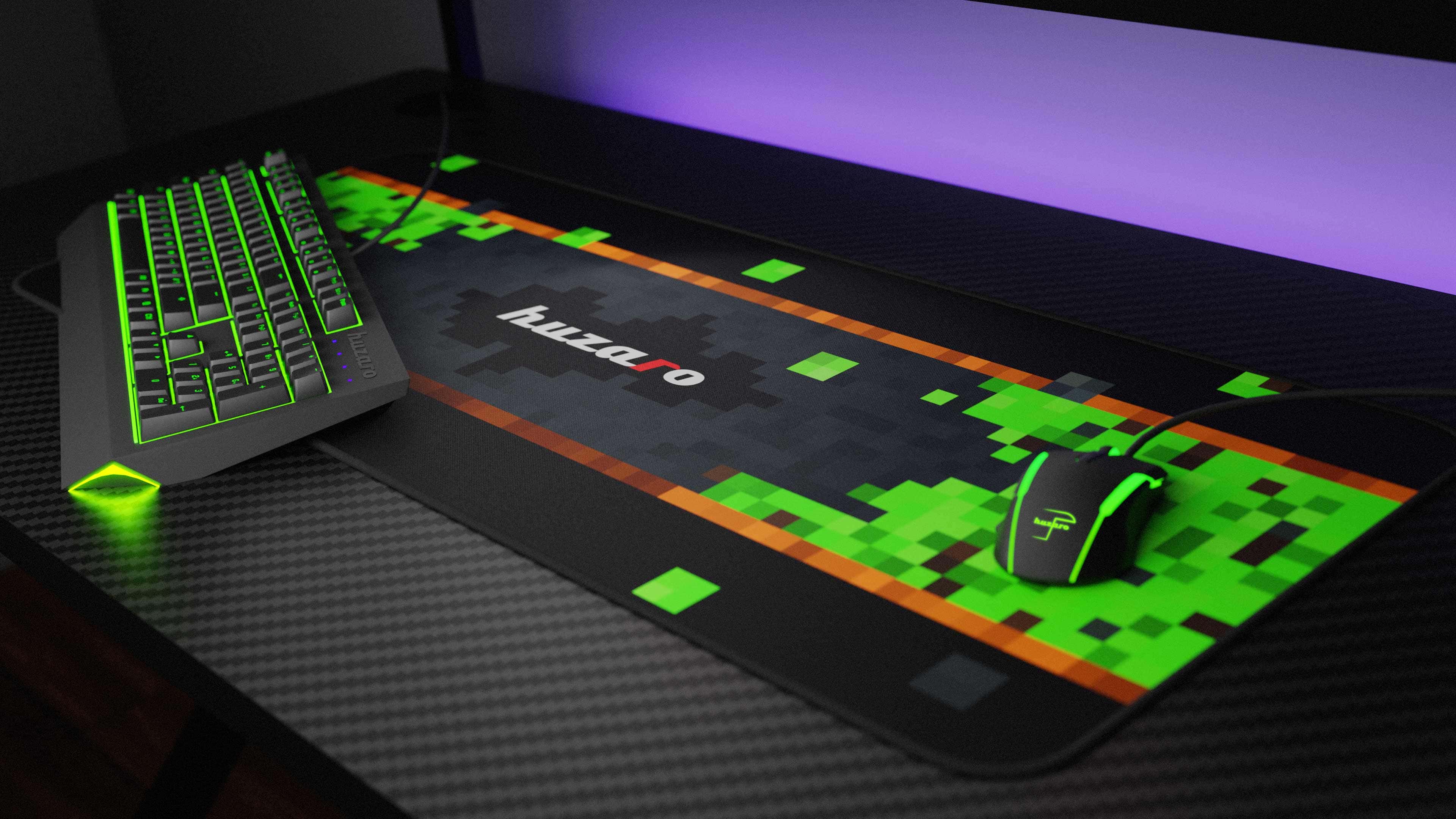 Zbliżenia na podkładkę gamingową Huzaro Mousepad 3.0 Pixel