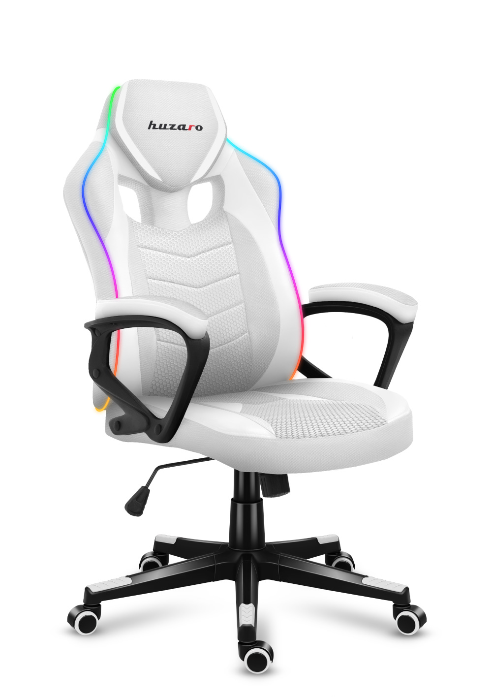 Ракурс кресла Huzaro Force 2.5 Carbon RGB под прямым углом