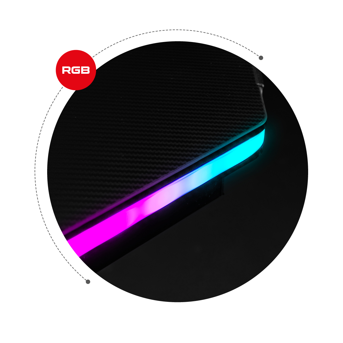 Oświetlenie RGB LED biurka Hero 2.5 RGB