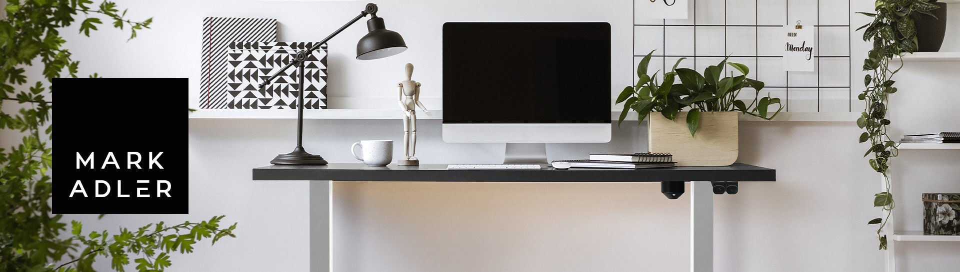 Bänner stelażu elektycznego do biurka Mark Adler Xeno 2.0 White