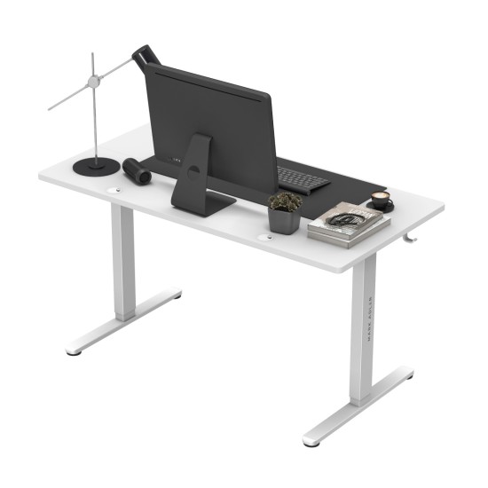 Electric desk 140 x 70 cm Mark Adler Leader 7.4 White - Pilt 6