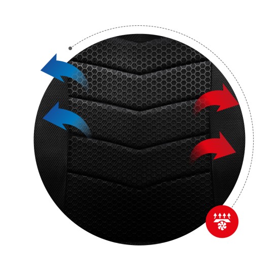 HUZARO FORCE 2.5 Red Mesh Gaming Chair - Image 7