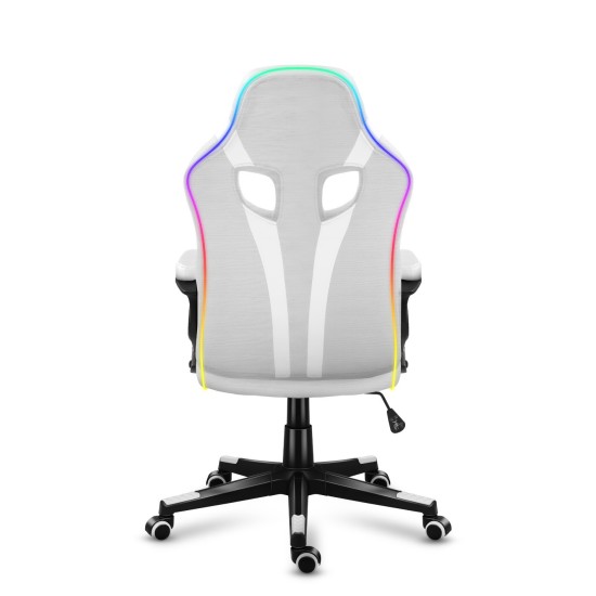 Huzaro Force 2.5 RGB White Mesh Gaming Chair — изображение 3
