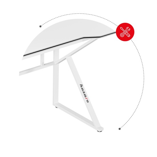 Huzaro Hero 1.6 Gaming Desk White - Pilt 6