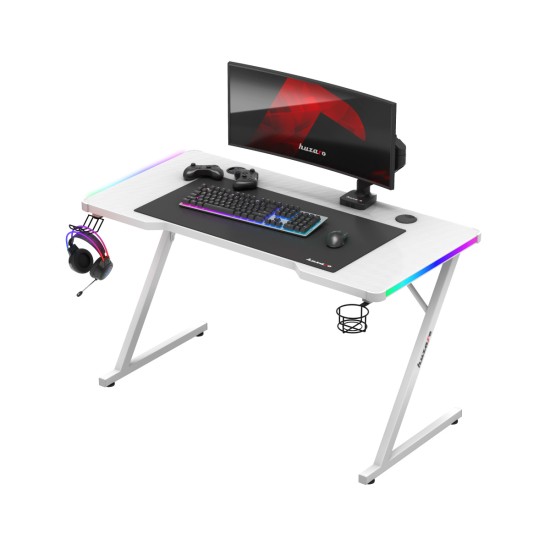 Huzaro Hero 2.5 RGB WHITE gaming desk - Image 4