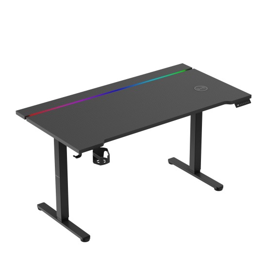 Huzaro Hero 8.7 RGB LED Electric Desk Black - Image 2