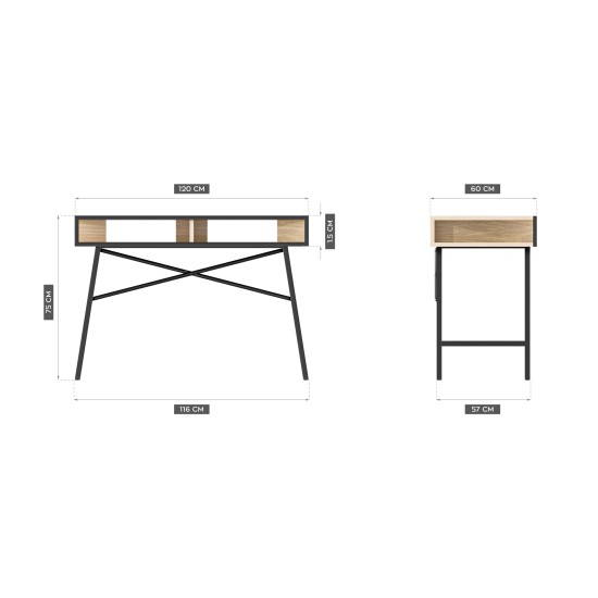 Mark Adler Leader 4.2 desk with shelves - Image 5